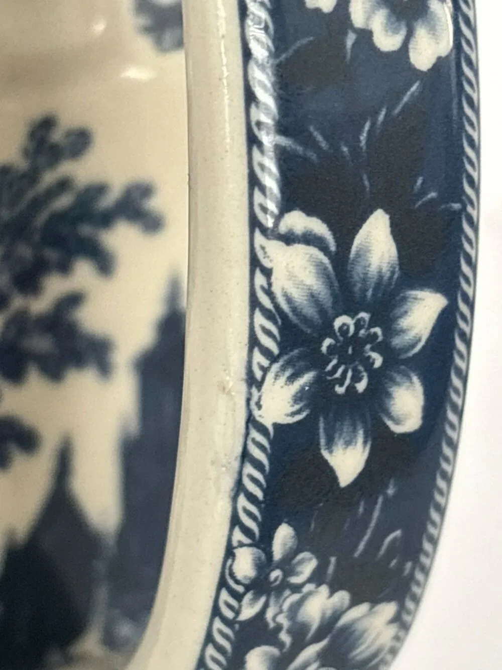 Blue White Teapot Bird Ceramic Transferware Style Mothers Day Gift Idea Tea Pot
